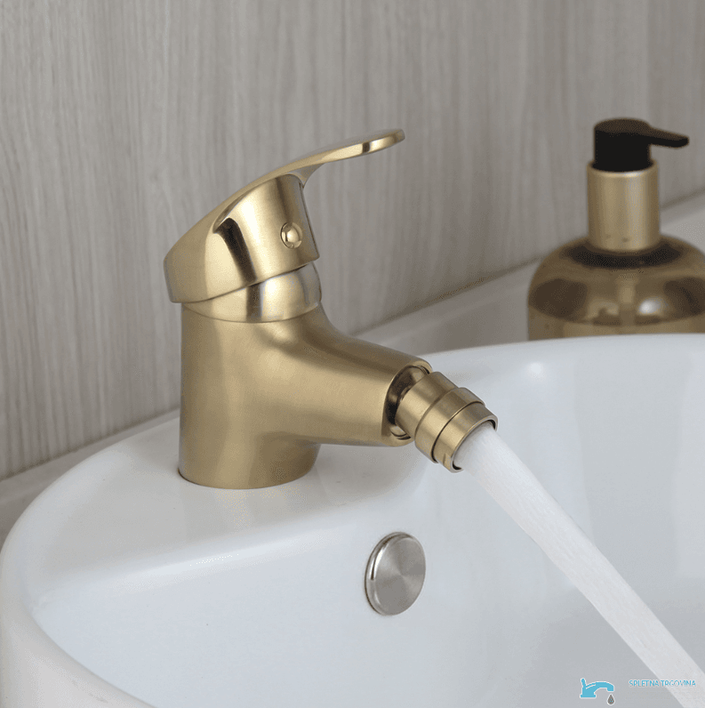 Bidetarmatur EYN BBG0953 in gebürstetem Mattgold