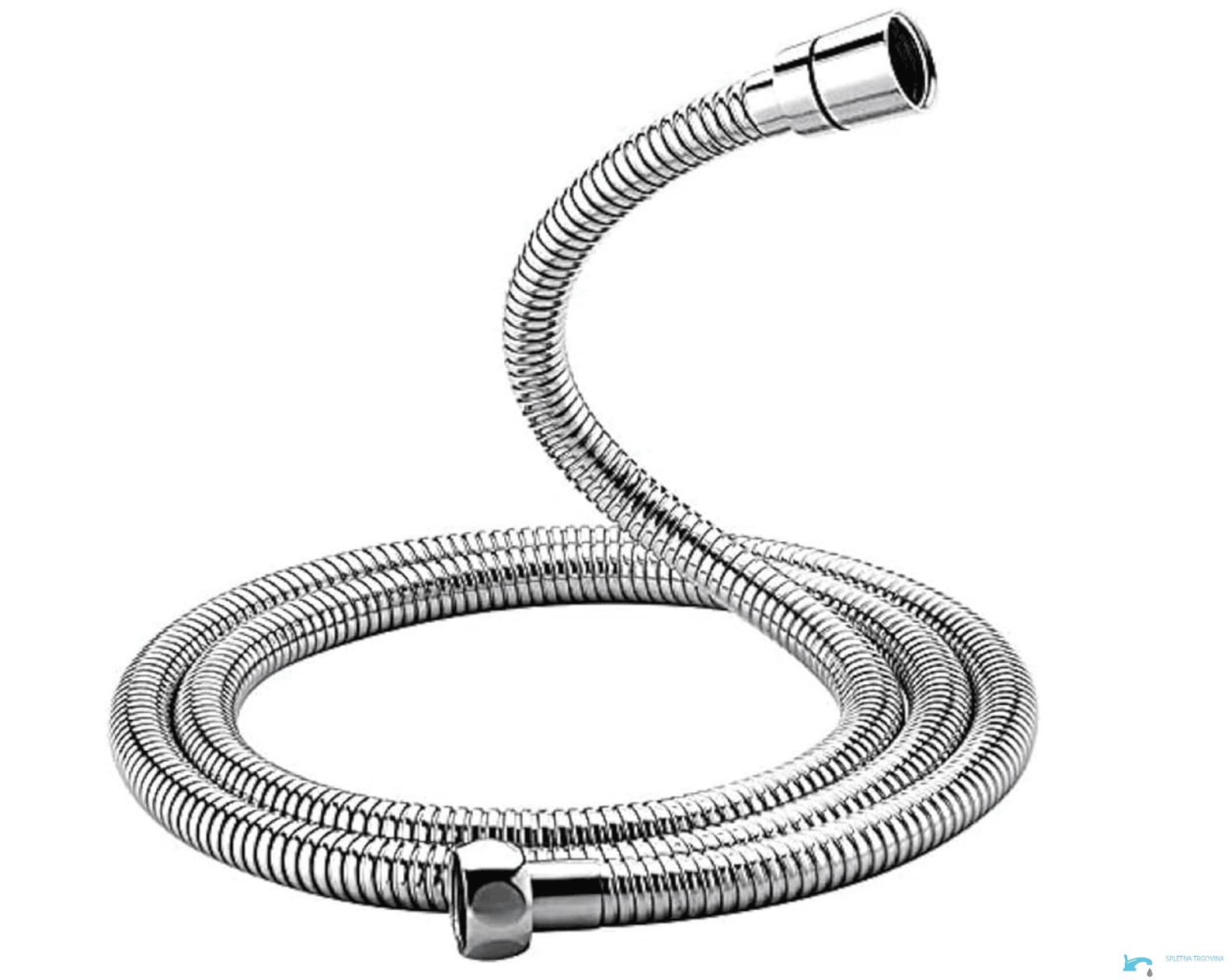 Brauseschlauch EYN SH1238 aus Messing, 150 cm, in Silber mit Chrom-Finish
