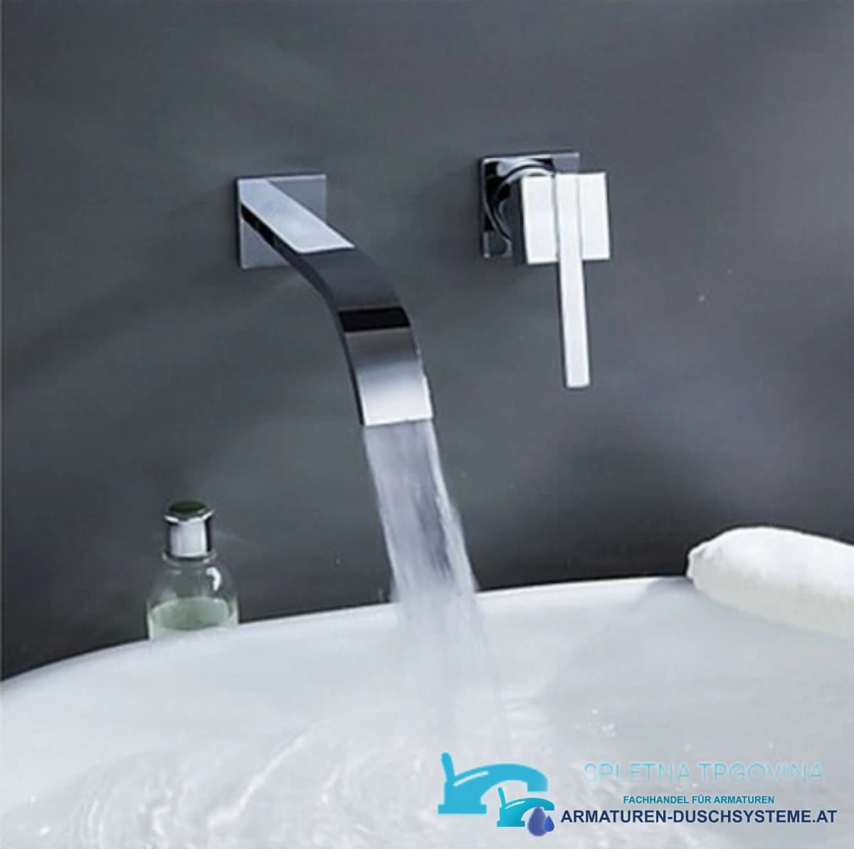 Wandarmatur für das Waschbecken EYN4301 in poliertem Chrom