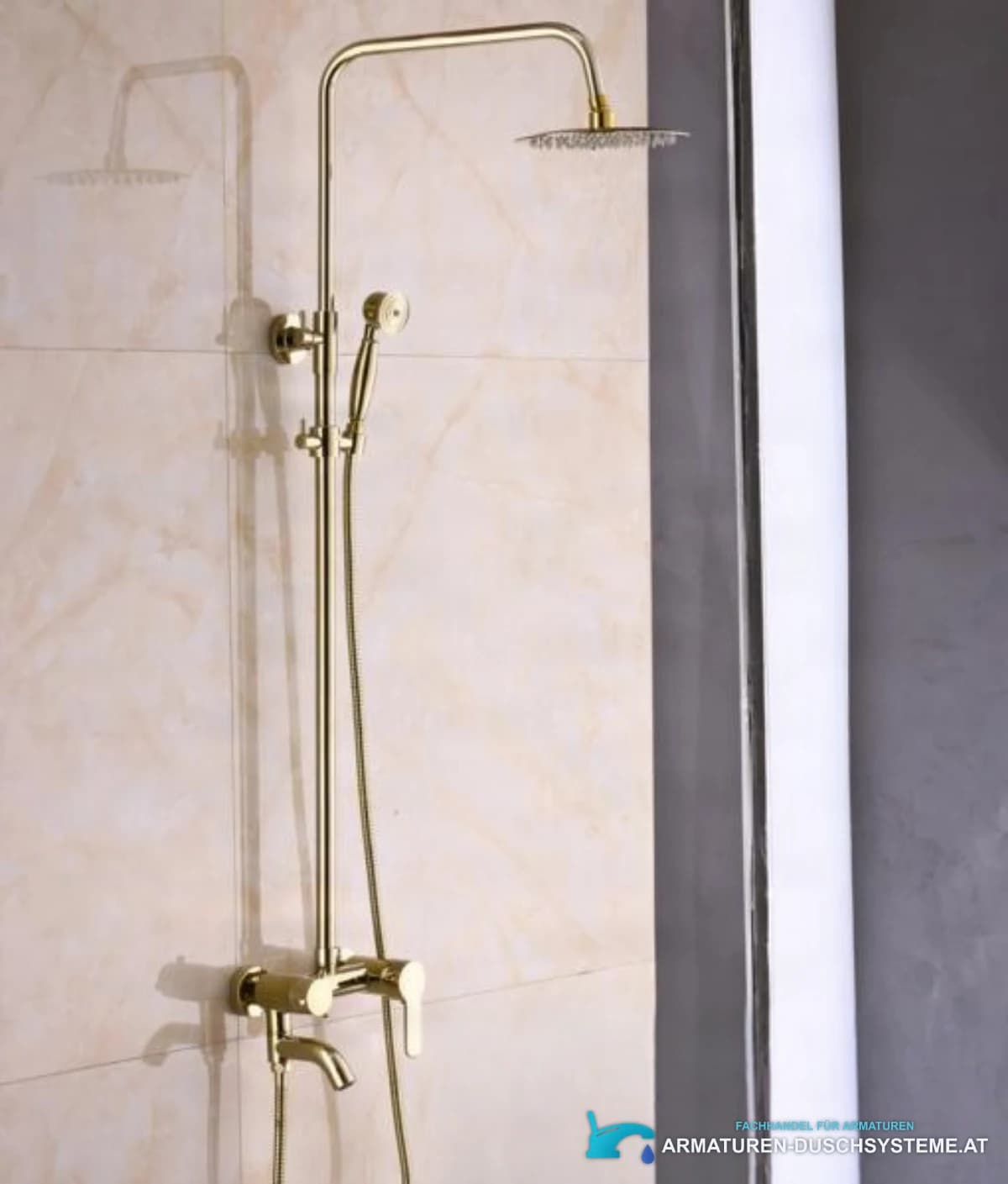 Duschsystem NSG05783 in glänzendem Gold