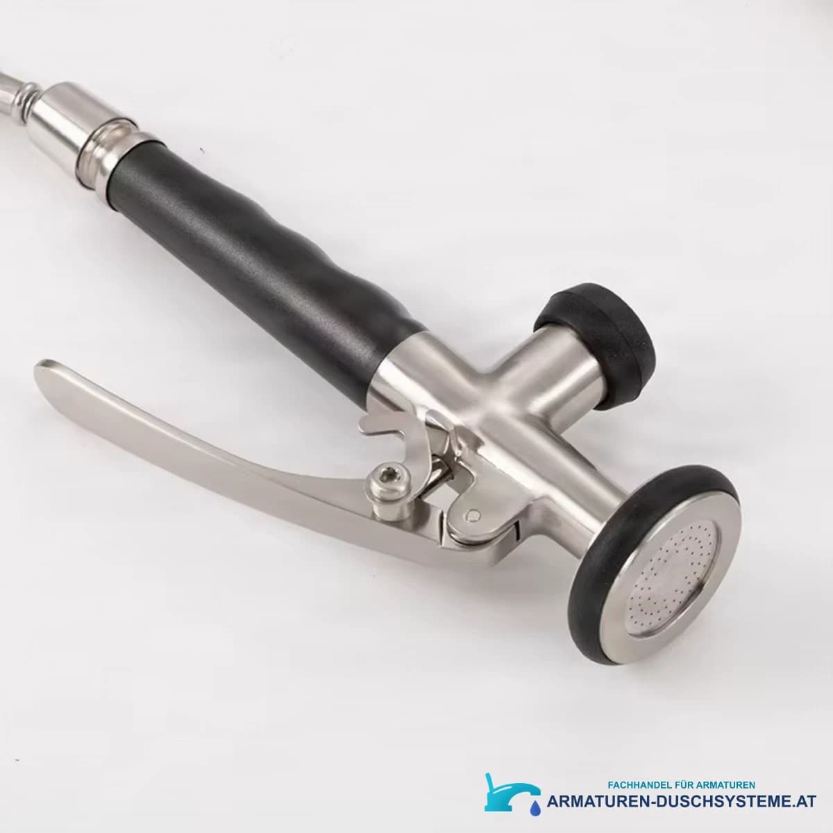 Spülbrause ELITE EDITION KFH1355 mit Hebel aus gebürstetem Metall mit schwarzen Details