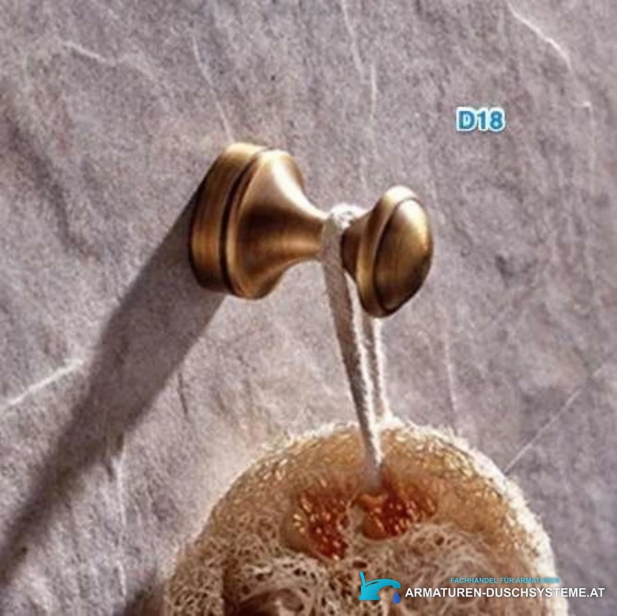 Antike Badaccessoires mit Keramik EYN AQD1523 in Antikbronze
