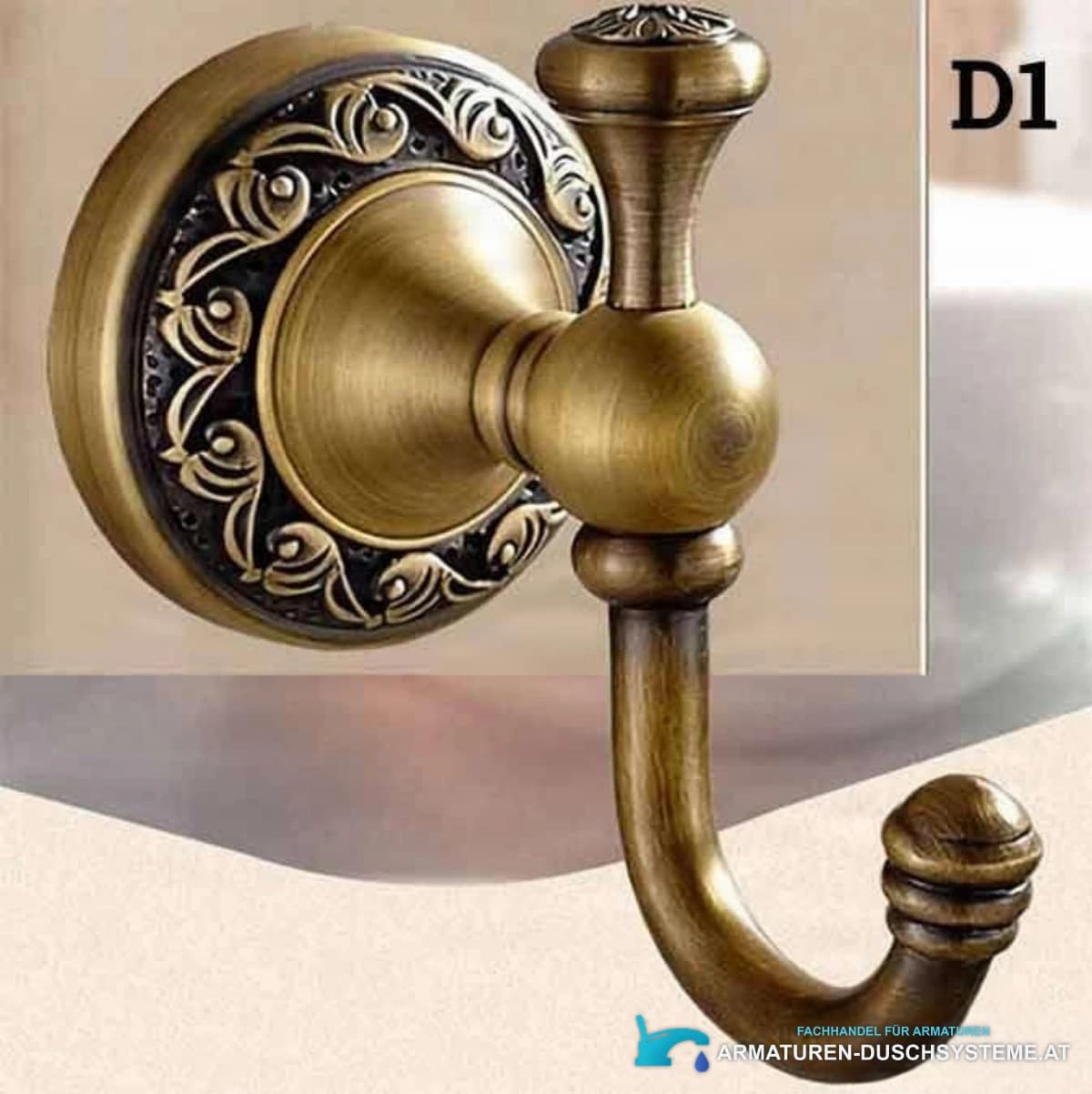Antikes Badaccessoire AQD1359 in Antikmessing