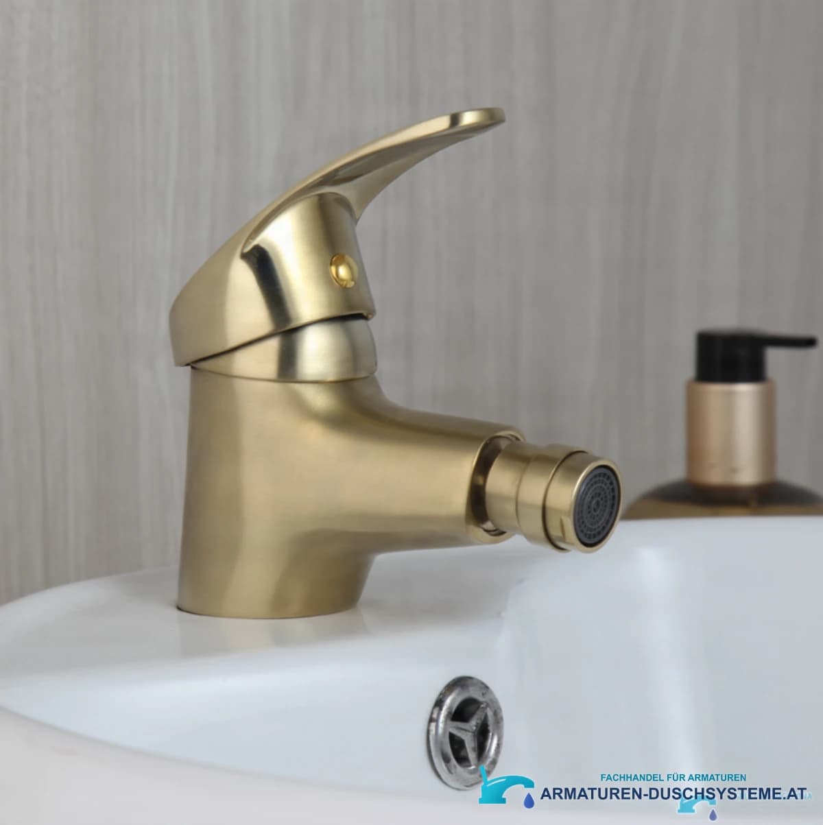 Matte goldene Bidetarmatur BBG0953 in gebürstetem Gold