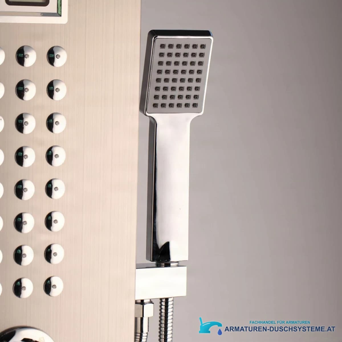 Thermostatisches Eck-Duschpaneel TP1912L mit seitlicher Handbrause