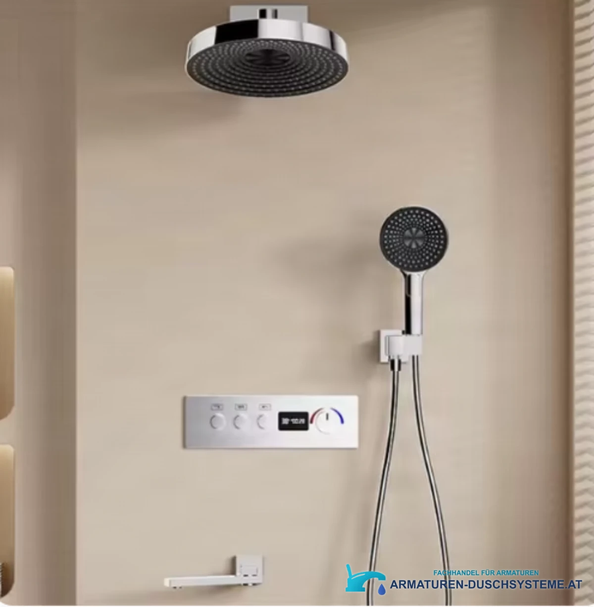 ELITE EDITION Thermostat-Duschset BCS1698 in Chrom